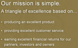 Our Mission is Simple - A triangle of excellence based on...